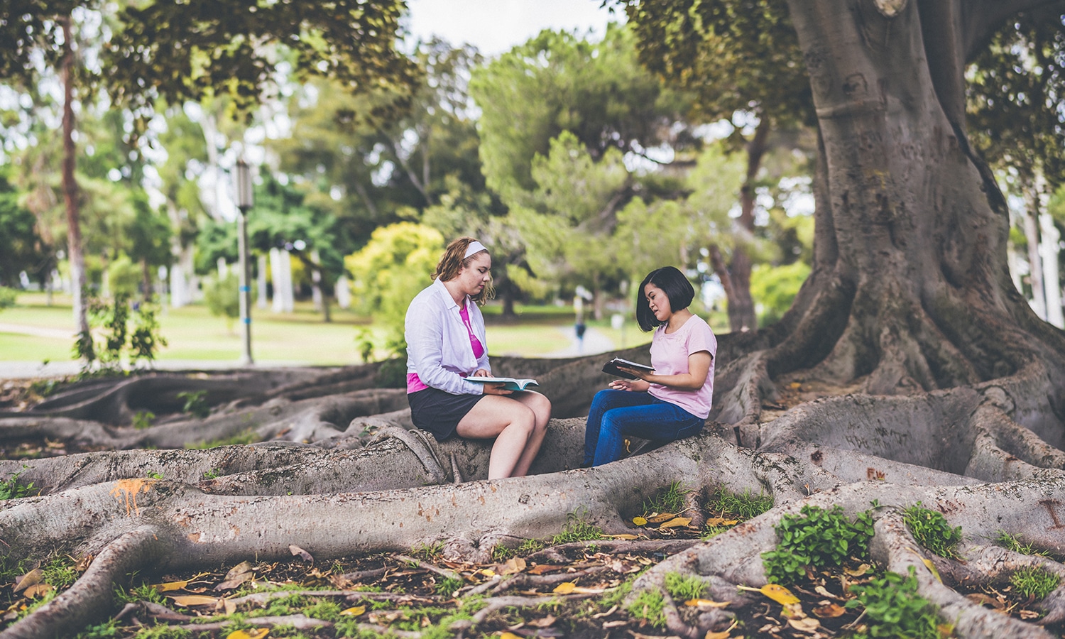 Two women practicing Life-to-Life discipleship