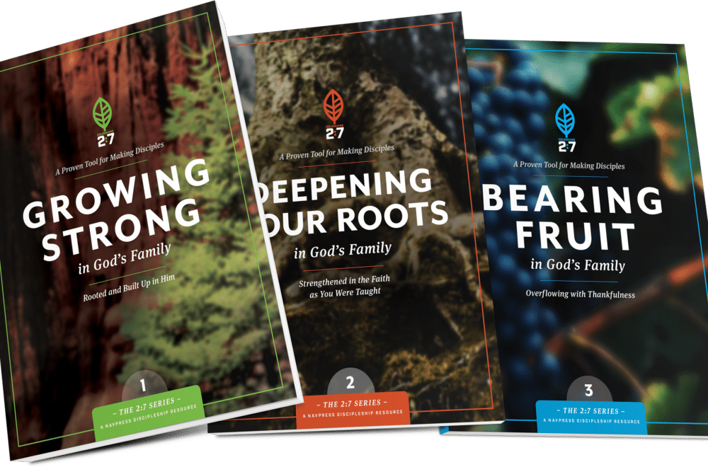 The 2:7 Series | The Navigators Discipleship Resource | Image array of the NavPress 2:7 series booklets