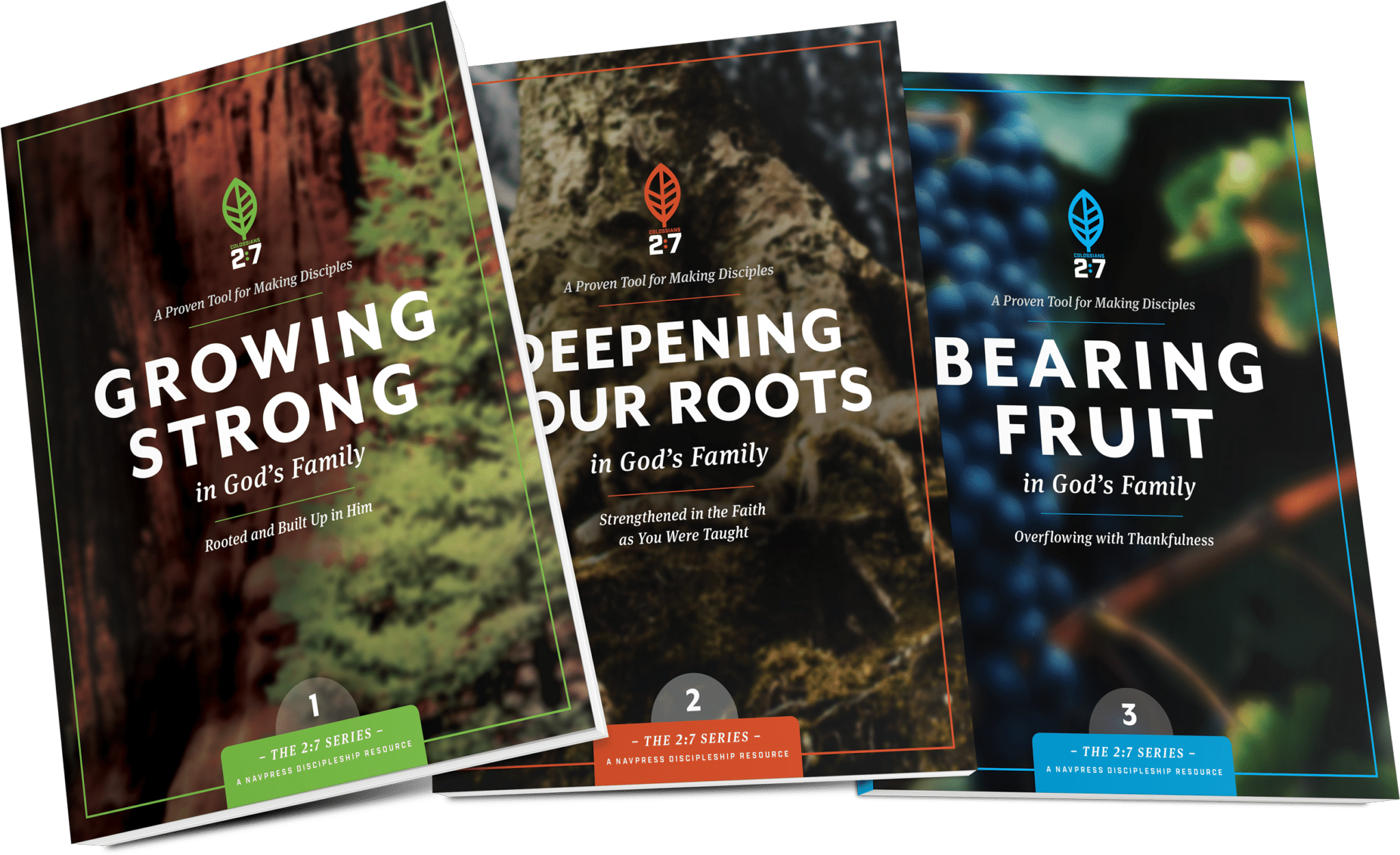 The 2:7 Series | The Navigators Discipleship Resource | Image array of the NavPress 2:7 series booklets