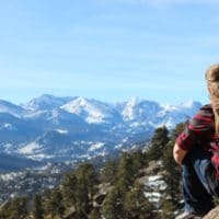 Psalms for Fear and Stress | The Navigators Prayer Resource | man sitting in nature overlooking a mountain range