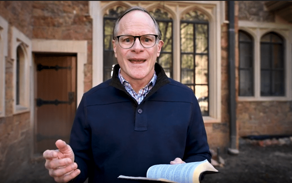 Resurrected Hope in Turbulent Times | An Easter Message from Doug Nuenke | The Navigators | Doug opening his Bible to share a message of Hope.