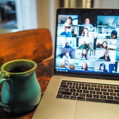 Closed Doors, Open Windows | Zoom call with coffee