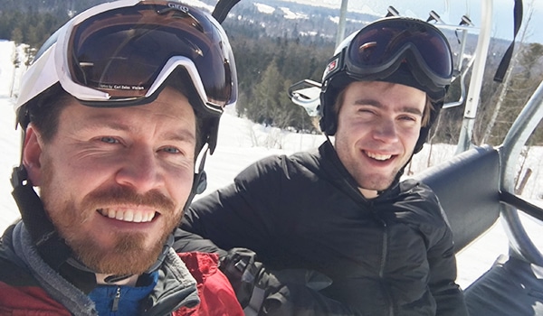 Driven Disciple | The Navigators 20s Generation | Alec (left) and Corey (right) enjoying a ski outing