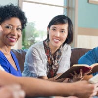 A Life-Changing Encounter with the Gospel of John | The Navigators Bible Study Resource | Group of young adults having discussion during bible study