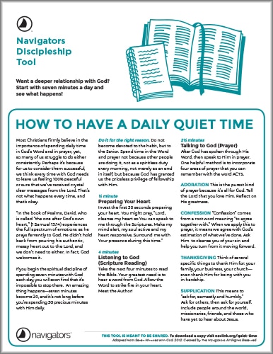 How to Have a Daily Quiet Time | The Navigators