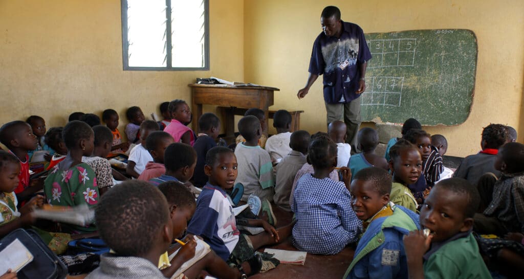 Whole-Life Transformation: Never Too Late For Education | The Navigators Discipling for Development | Beira Mozambique July 13, 2010 Class in elementary in Beira.