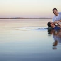 A Spiritual Drill Sergeant | The Navigators Military | A person being baptized