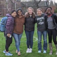 From One Student to Another: Spreading Gospel Impact | The Navigators Collegiate Ministry | Jasmine, Zara, Shelby, Mikayla & Elicia (left to right) are spreading the gospel and making disciples at Vanderbilt.