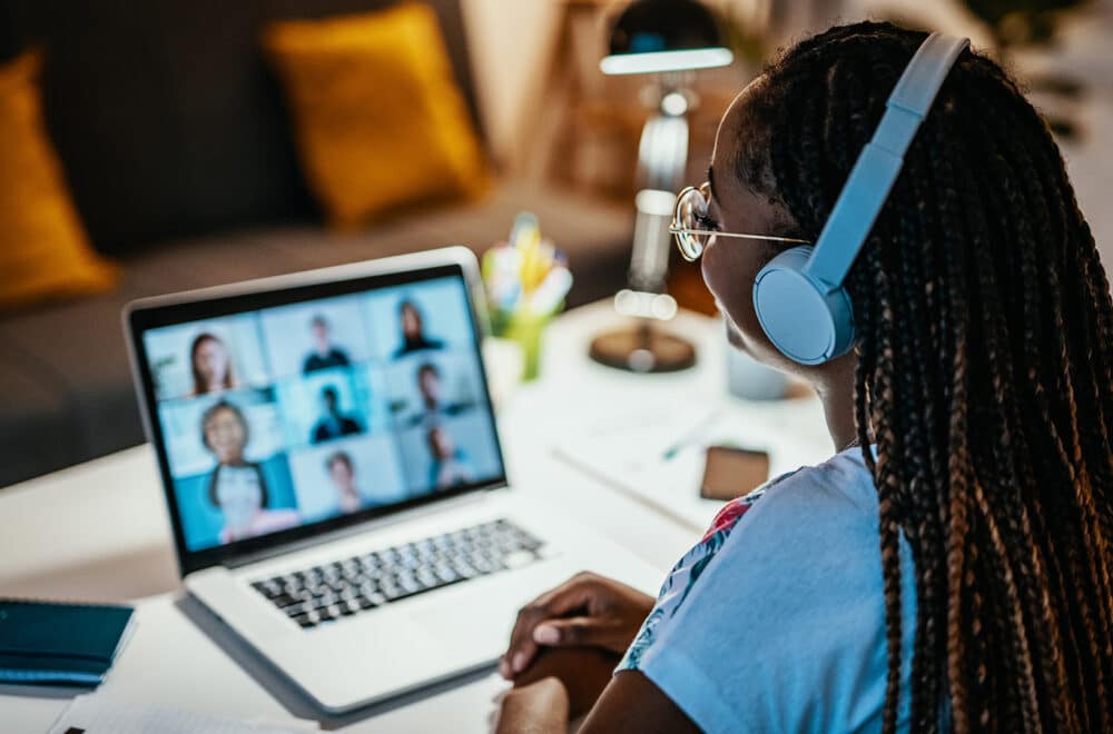 Extending Training Globally: From a pandemic response to a new training experience | The Navigators International Missions | Group of international students having online meeting