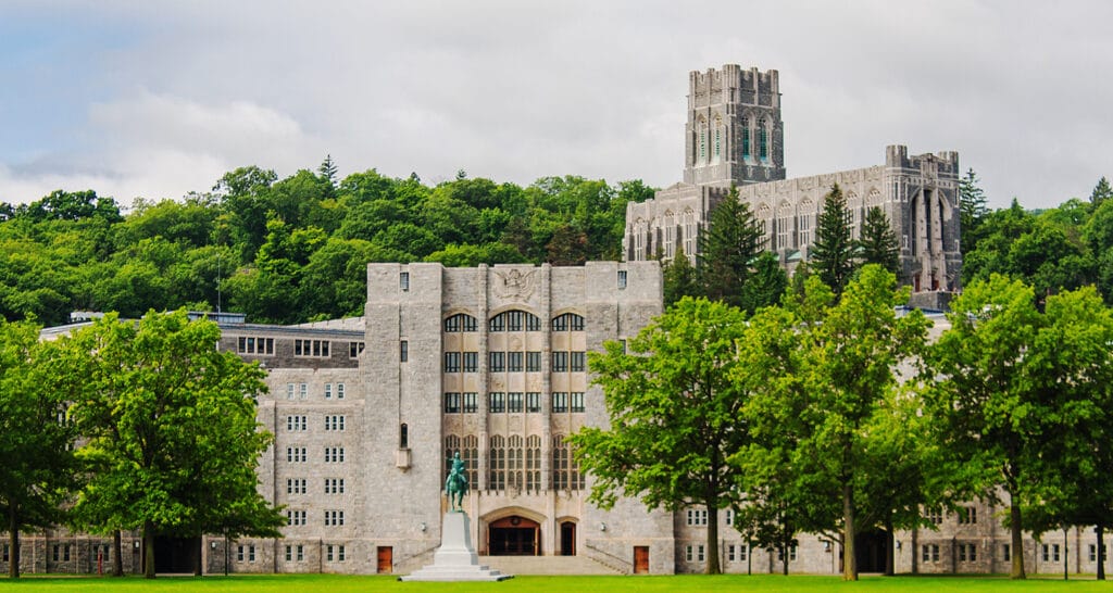 West Point Military School in West Point, New York, where the military bible study took place.