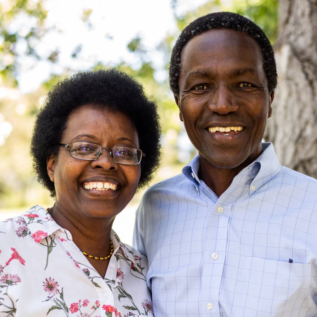 Mutua and Stephanie Mahiaini